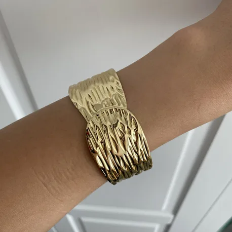 Gold Kelepçe Bileklik