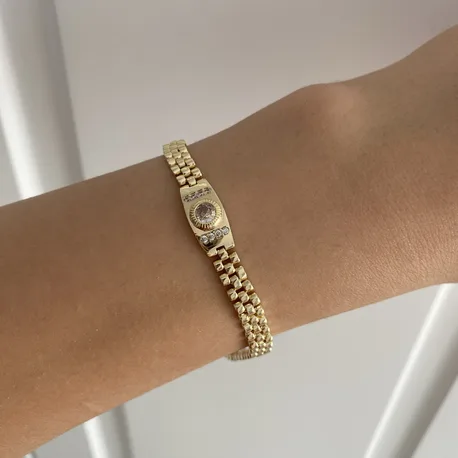 Saat Model Gold Bileklik