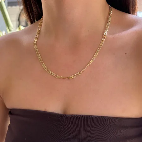 Parlak Gold Ezme Zincir